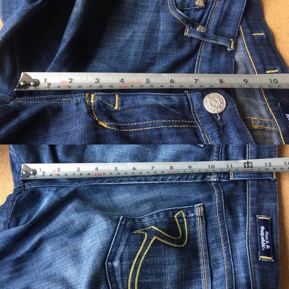 Rock & Republic Scorpion Jeans Yellow Stitch - Picture 4 of 7